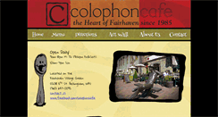 Desktop Screenshot of colophoncafe.com